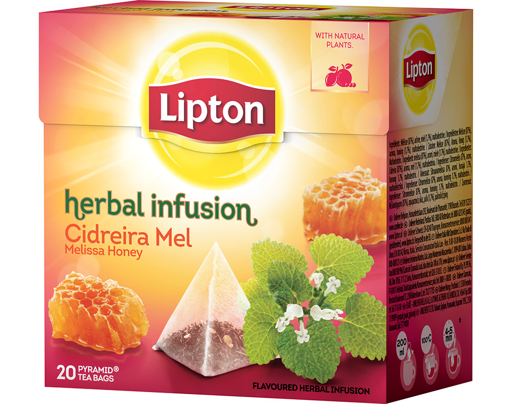INFUSÃO LIPTON PYRAMID CIDREIRA MEL 20 SAQUETAS