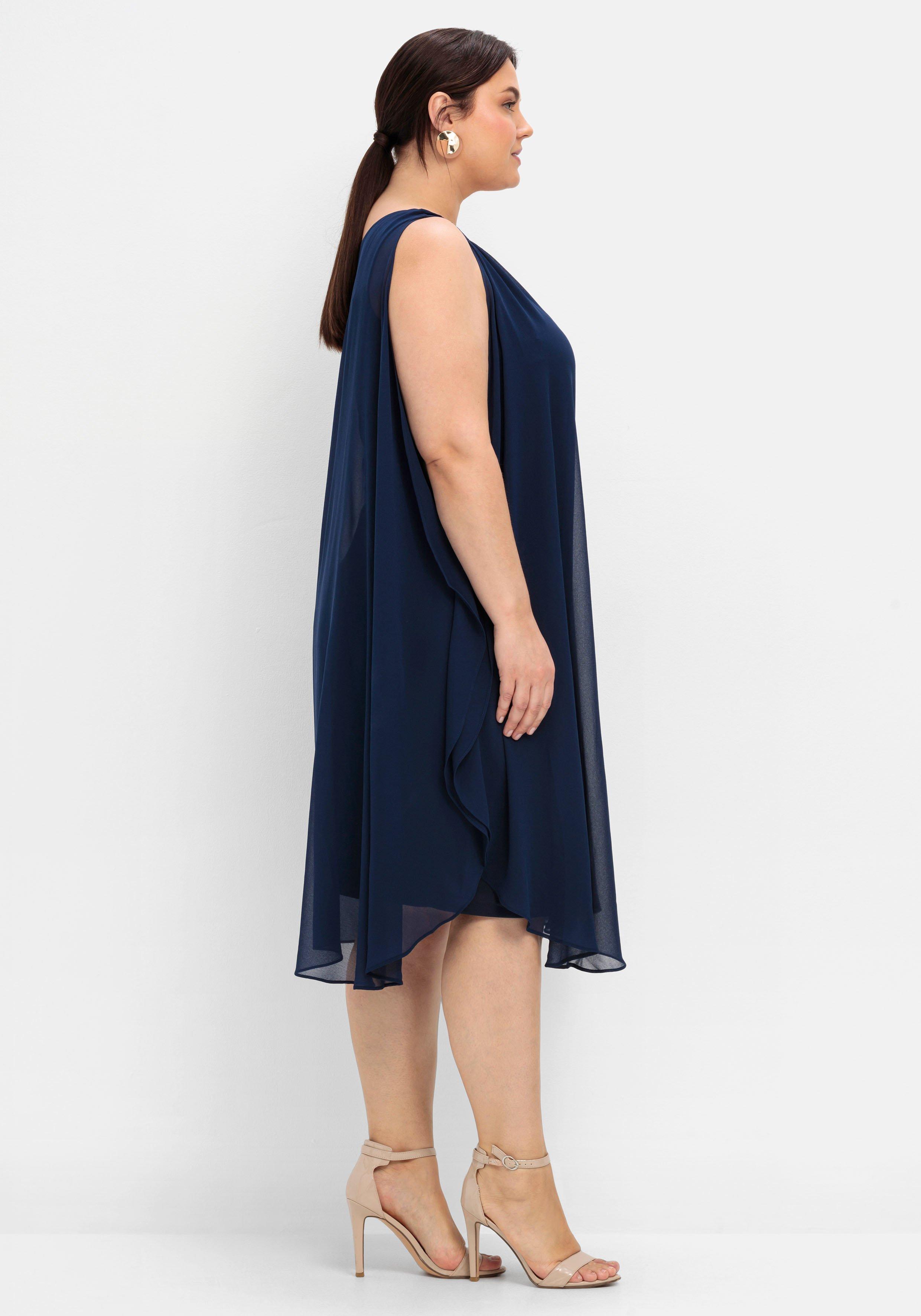 Cocktailkleid aus Chiffon, in A-Linie