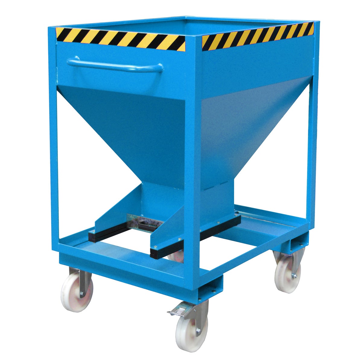 Bauer silocontainer SRE-D 375, gelakt, lichtblauw