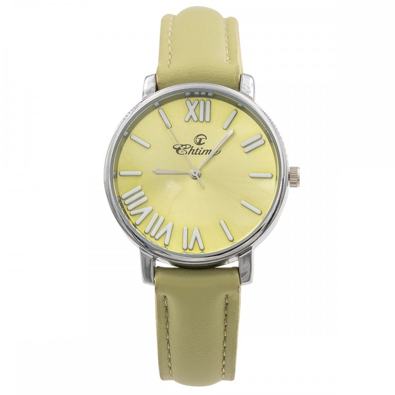 Montre Femme CHTIME bracelet Cuir Vert