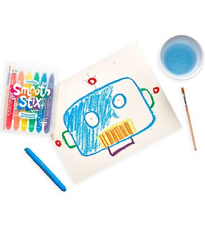 Ooly Farbkreide - Aquarell - Smooth Stix - 6 st.