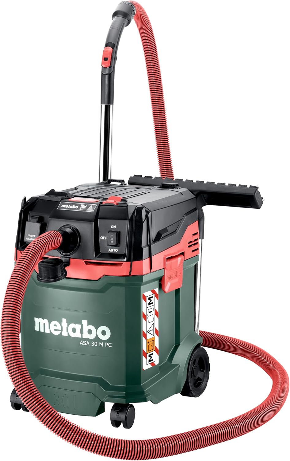 metabo ASA 30 M PC Allessauger – 602087000 – Nass-/Trockensauger mit integrierter Filterabreinigung – 8 m Kabellänge