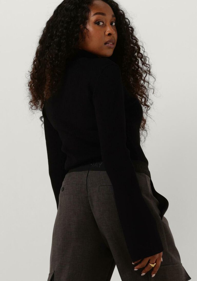 GESTUZ zwarte gestuz trui yasmiagz zipper pullover