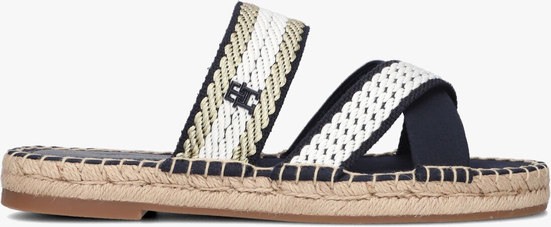 TOMMY HILFIGER blauwe tommy hilfiger slippers golden webbing 1