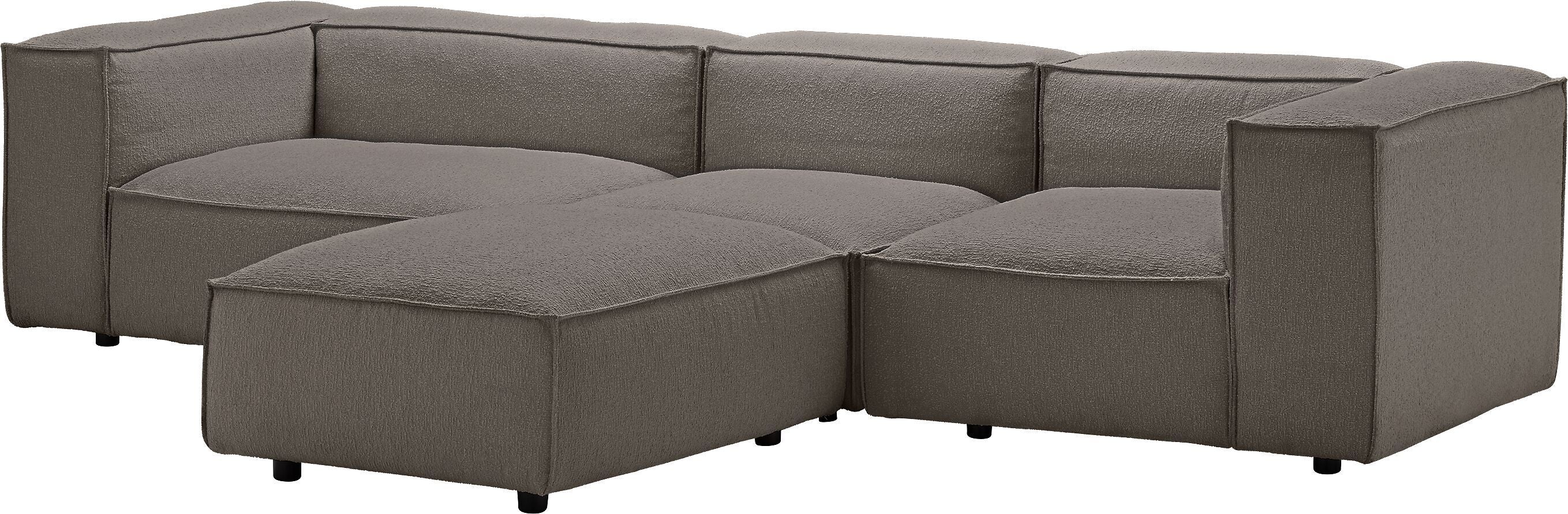 MOOD Ecksofa - Grau / B: 291.0 cm x T: 168.0 cm x H: 65.0 cm