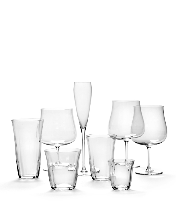 Serax Silhouette by Sergio Herman glazen 30cl set van 4