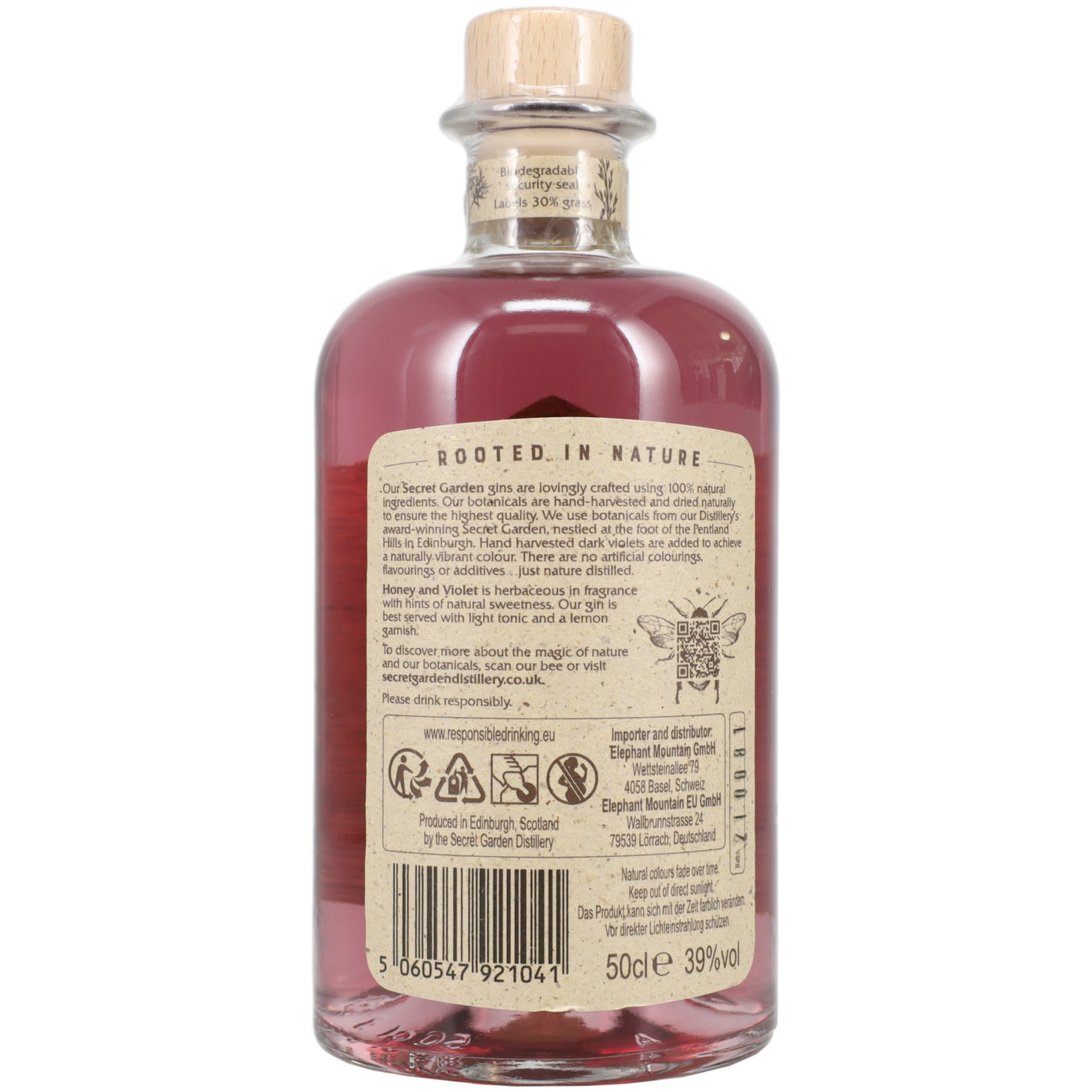 The Secret Garden Gin Honey & Violet -50cl