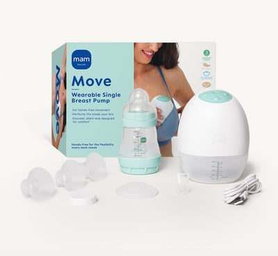 MAM Move Wearable Single Brystpumpe, White