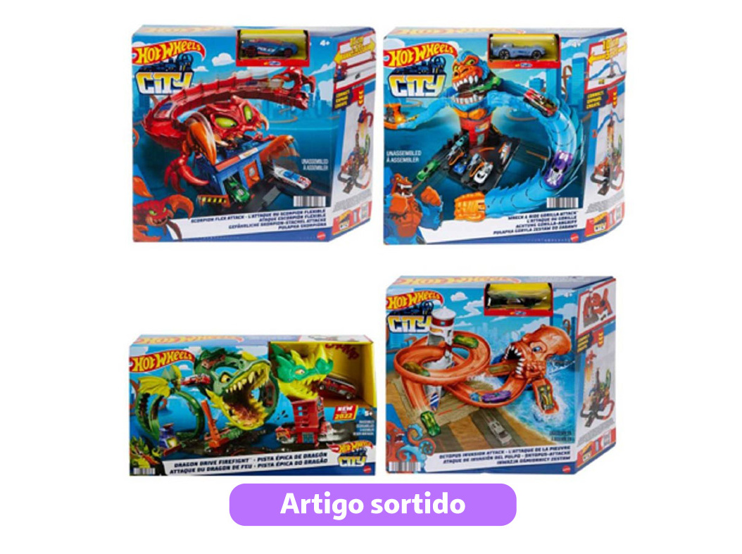 PISTA HOT WHEELS CITY NEMESIS MODELOS SORTIDOS