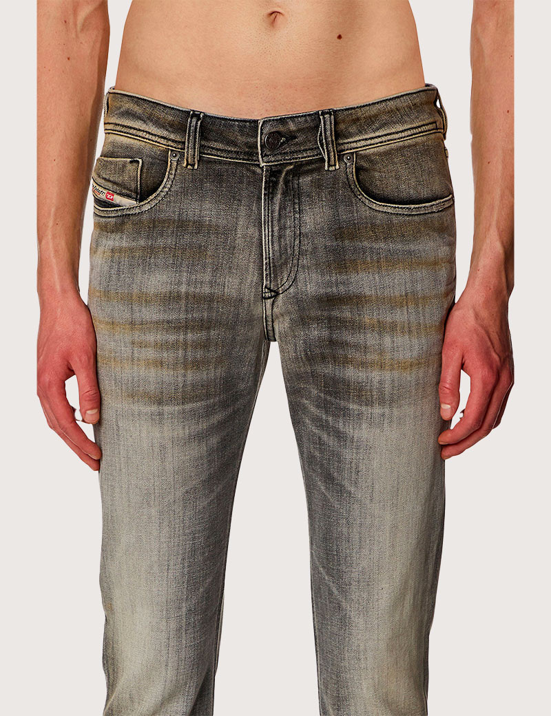 DIESEL JEAN HOMME SLEENKER GRIS DÉLAVÉ 9H74