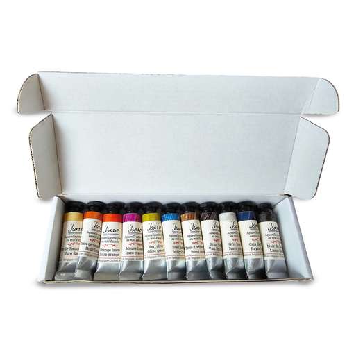 Isaro Extra-feine Aquarellfarben – 11er-Sets mit Tuben à 7 ml