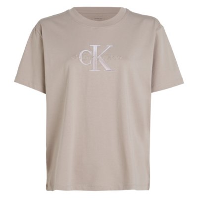 Tee-shirt à manches courtes femme Embroidered Monologo CALVIN KLEIN