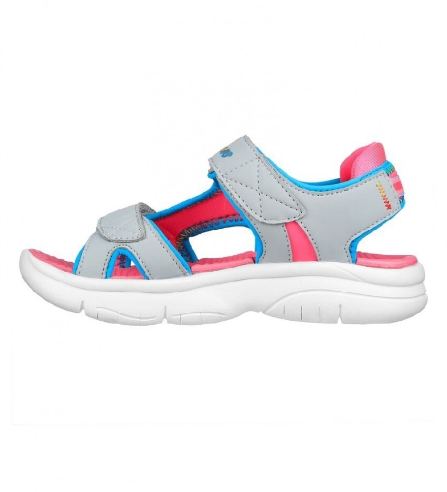 Sandálias Skechers Flex Splash cinza