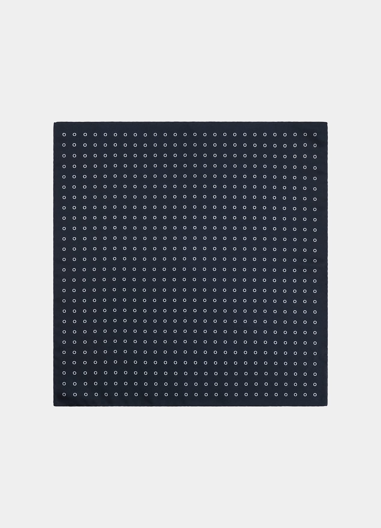 Pochette bleu marine motif graphique