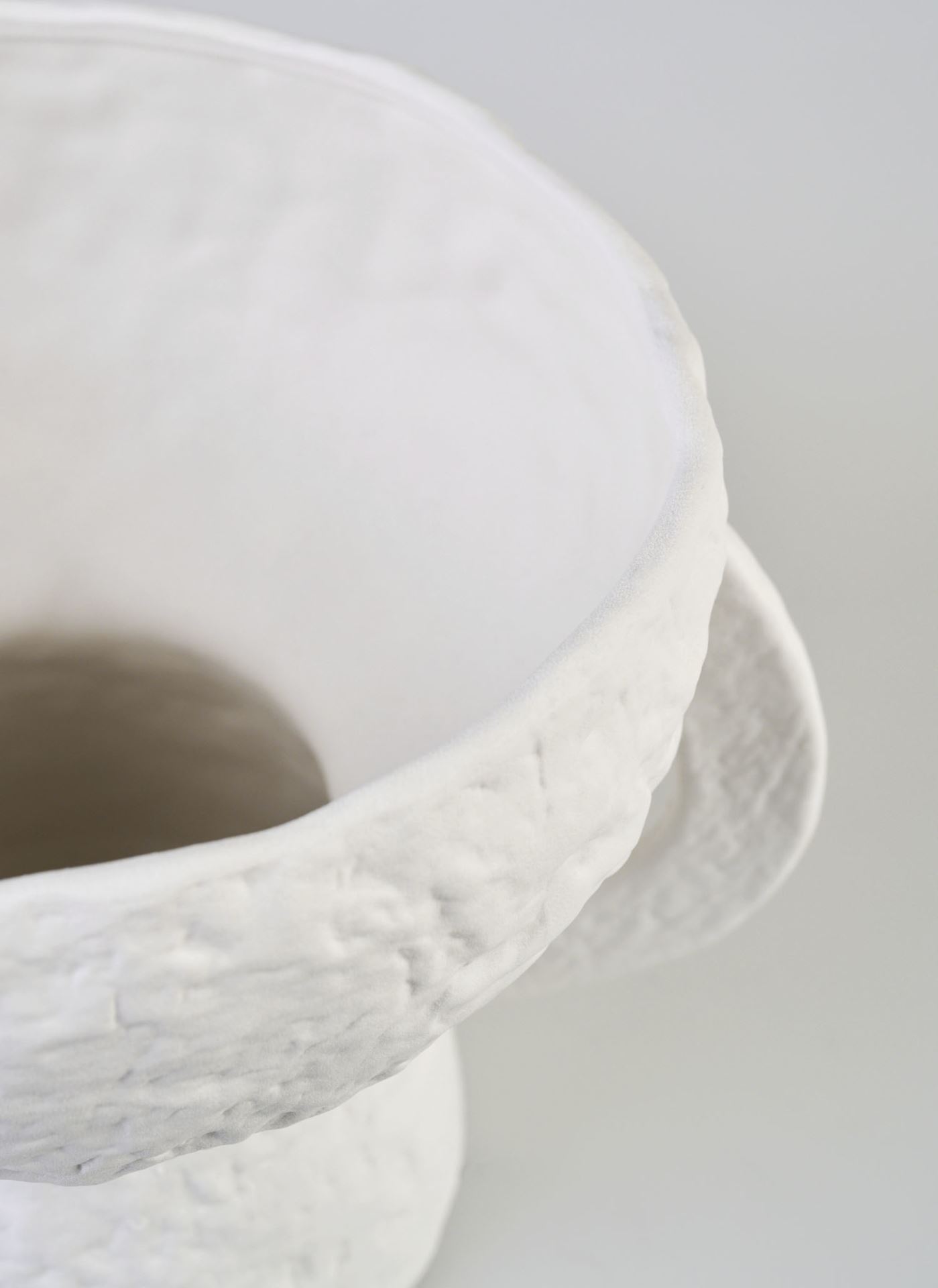 Vase hvit - 30x23x23 cm