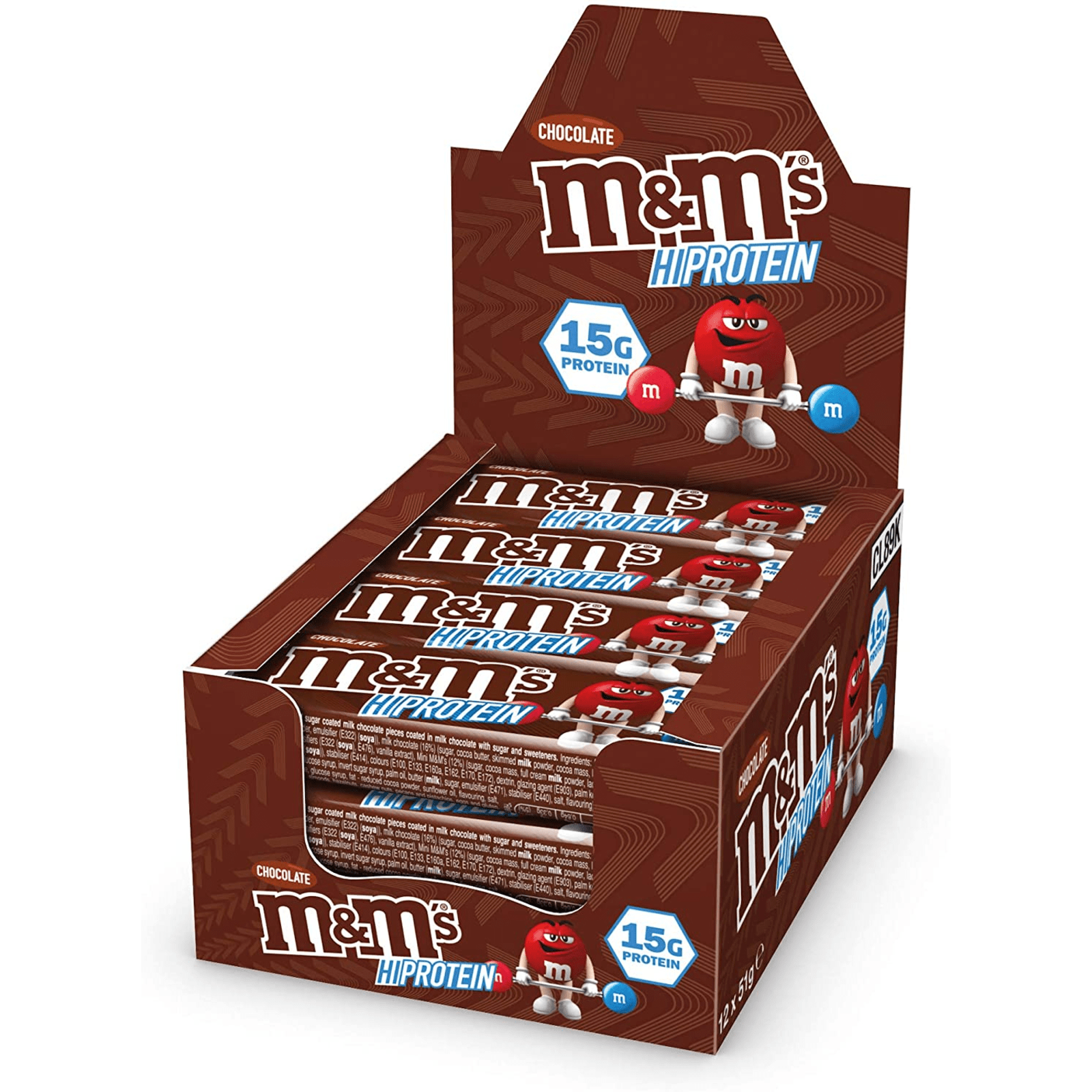 M&Ms Hi-Protein Bar (12x51g)
