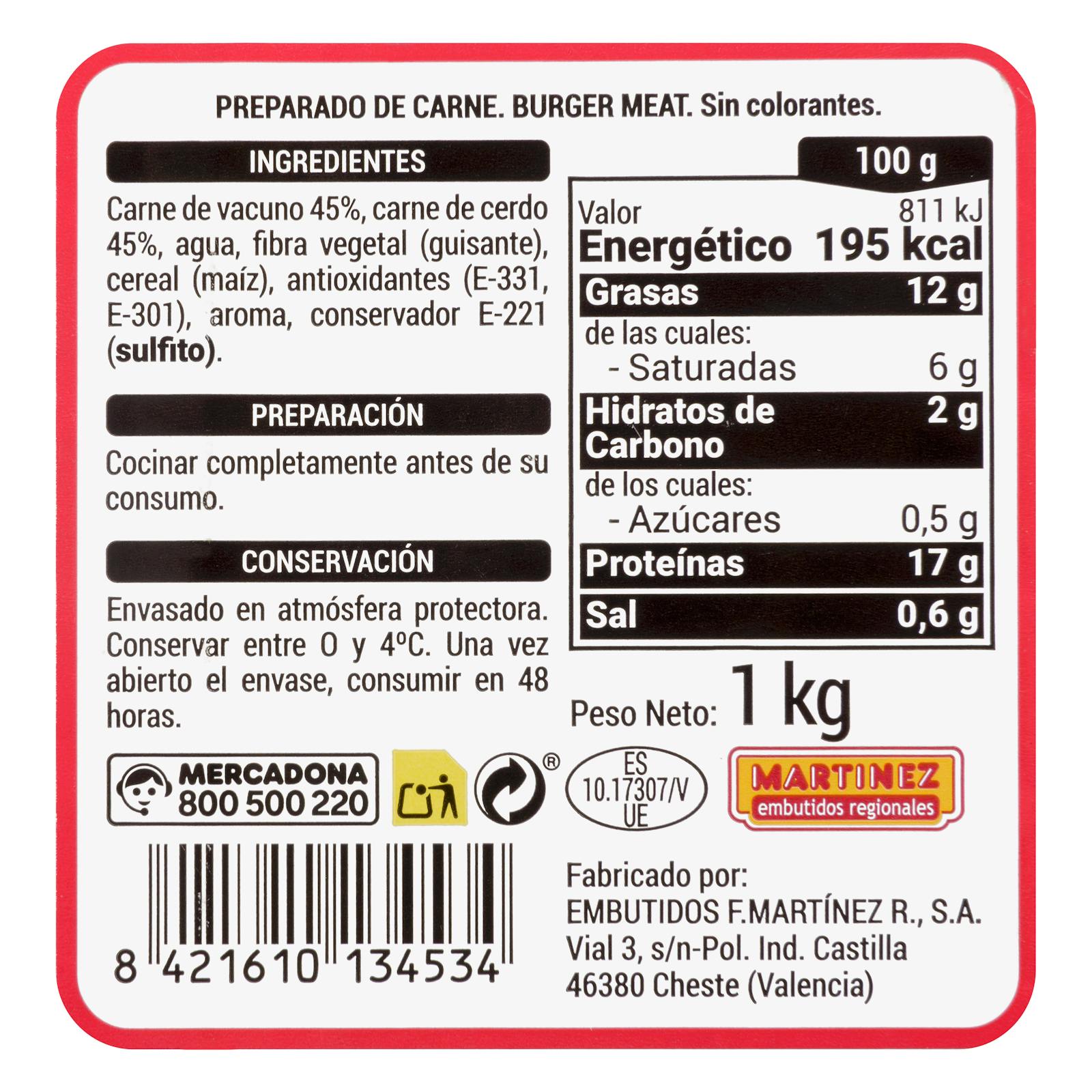 Bœuf et porc hachés préparés