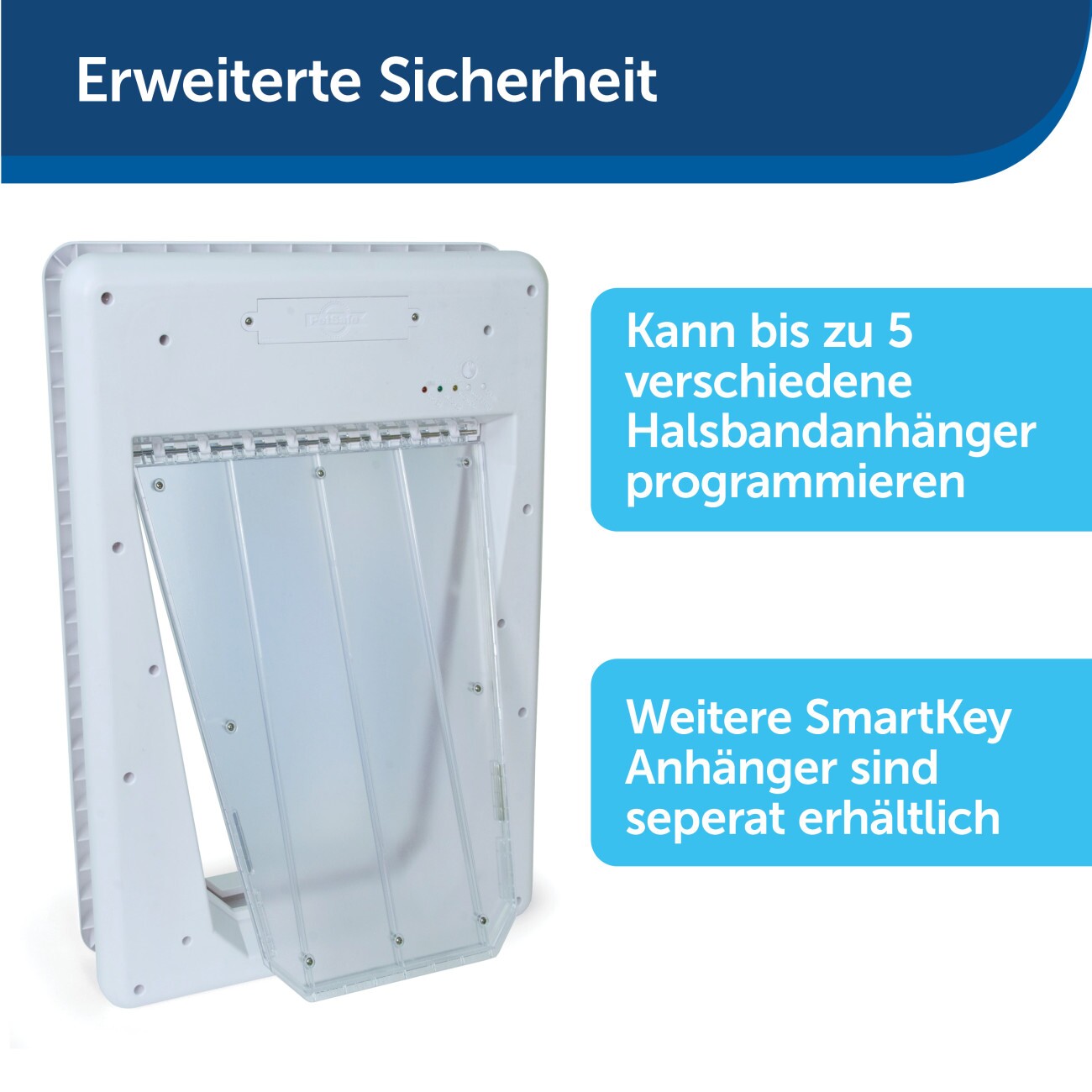 PetSafe SmartDoor Elektronische Hundeklappe, Größe L, Weiß