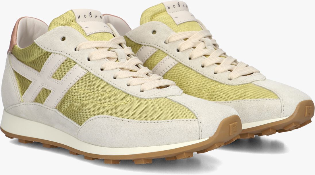 gele hogan lage sneakers h699 allacciato h
