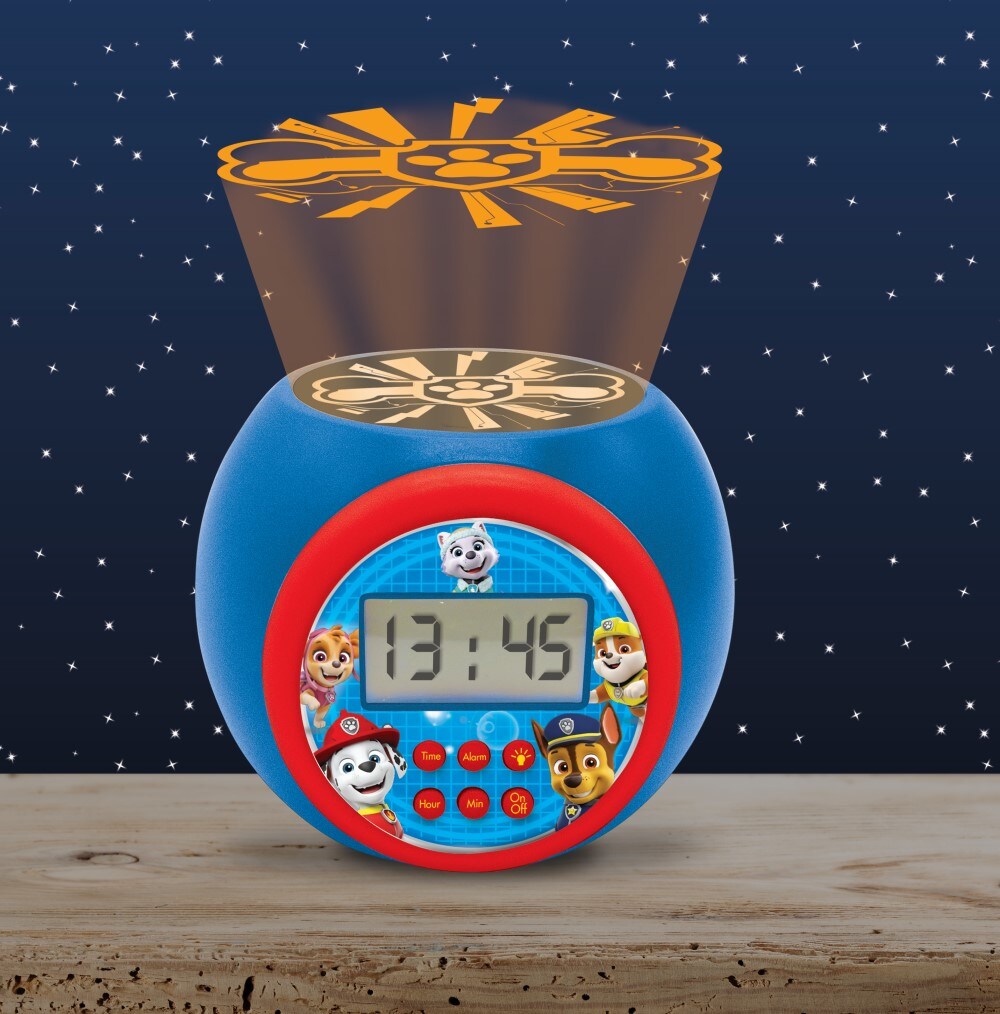 Paw Patrol Projektions Wecker mit LED Farbwechsel und Timer-Funktion