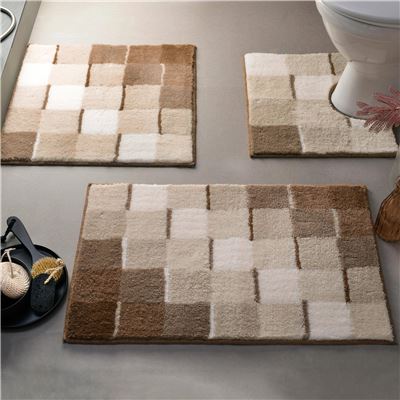 Tapis de bain effet mosaïque - 1850 g/m²