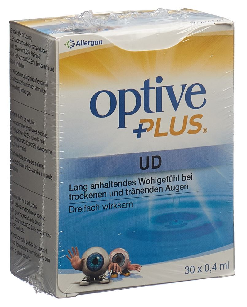 OPTIVE Plus UD Augen-Pflegetropfen Gtt Opht Monodos 0.4 ml