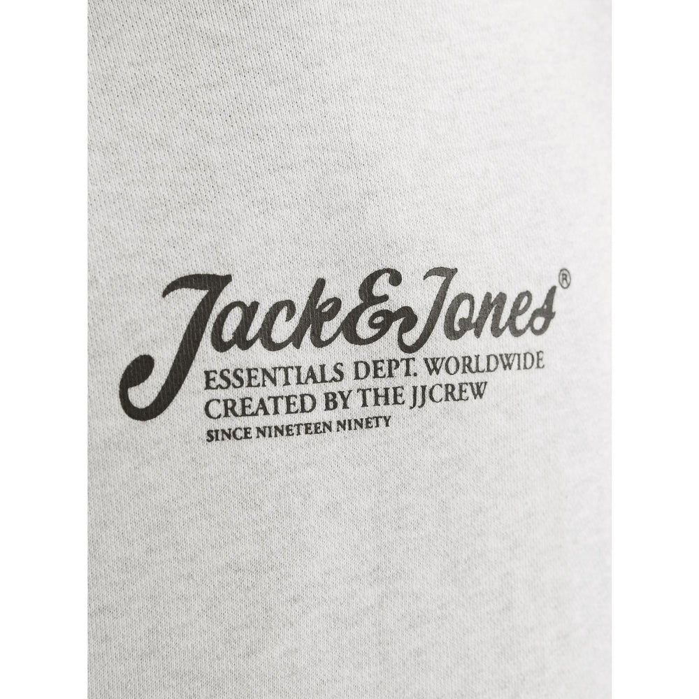 Køb Jack & Jones Junior White Melange Jjbeau Sweat Hætte Jnr