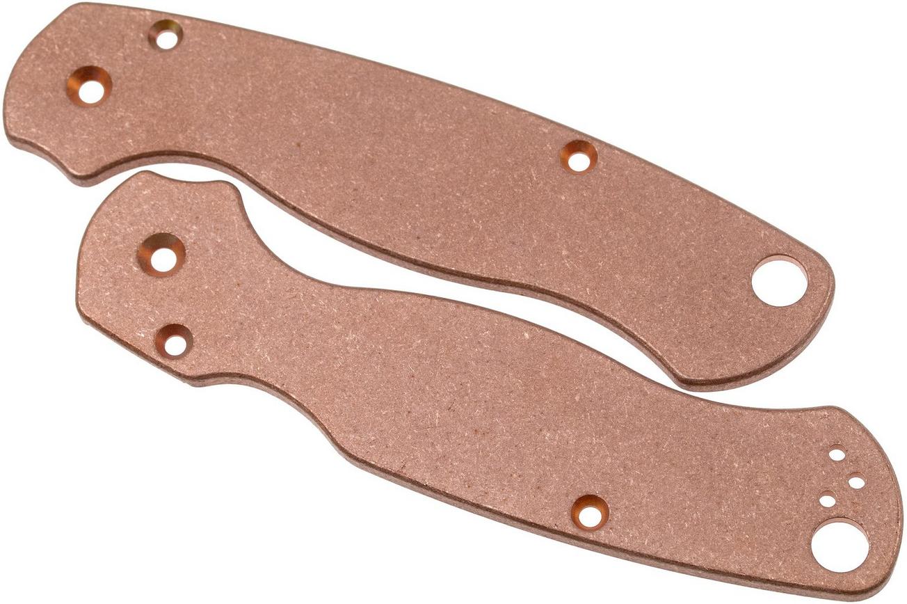 Flytanium Spyderco Paramilitary 2 scales, koper