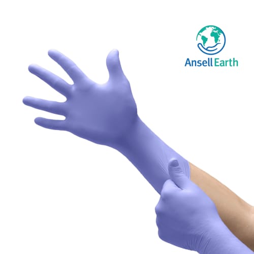 Gant à usage unique nitrile MICROFLEX® 93-853 violet non poudré