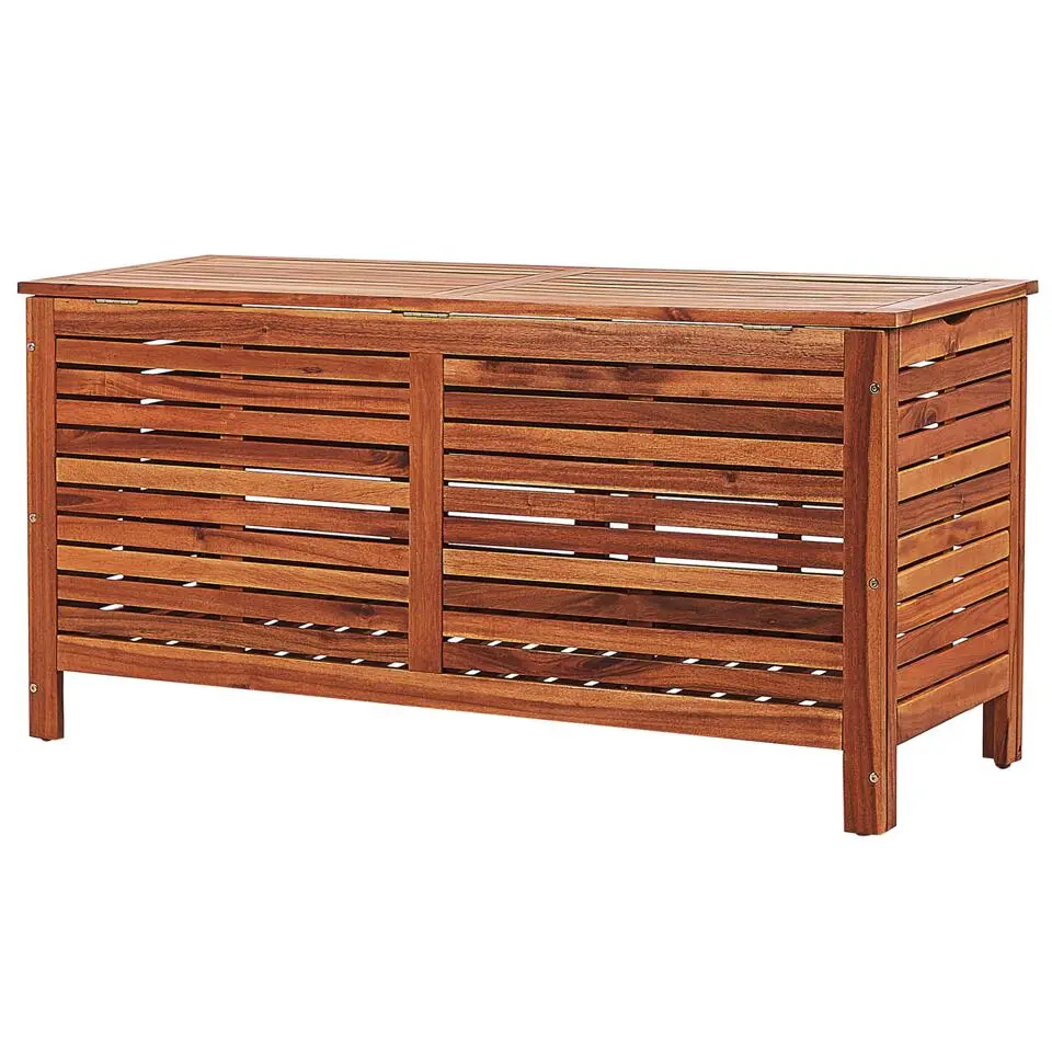 RIVIERA - Kussenbox - Donkere houtkleur - 130 cm - Acaciahout