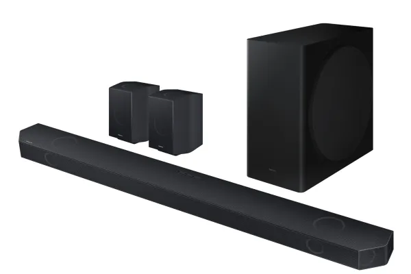 Samsung HW-Q930D - Q-Series - højttalersystem - til hjemmebiograf - 9.1.4-kanal - trådløs - Wi-Fi, Bluetooth - App-kontrolleret - titansort