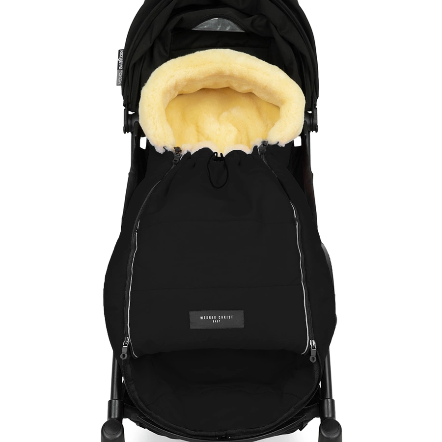 Werner Christ Baby Lammfellfußsack LADIS black