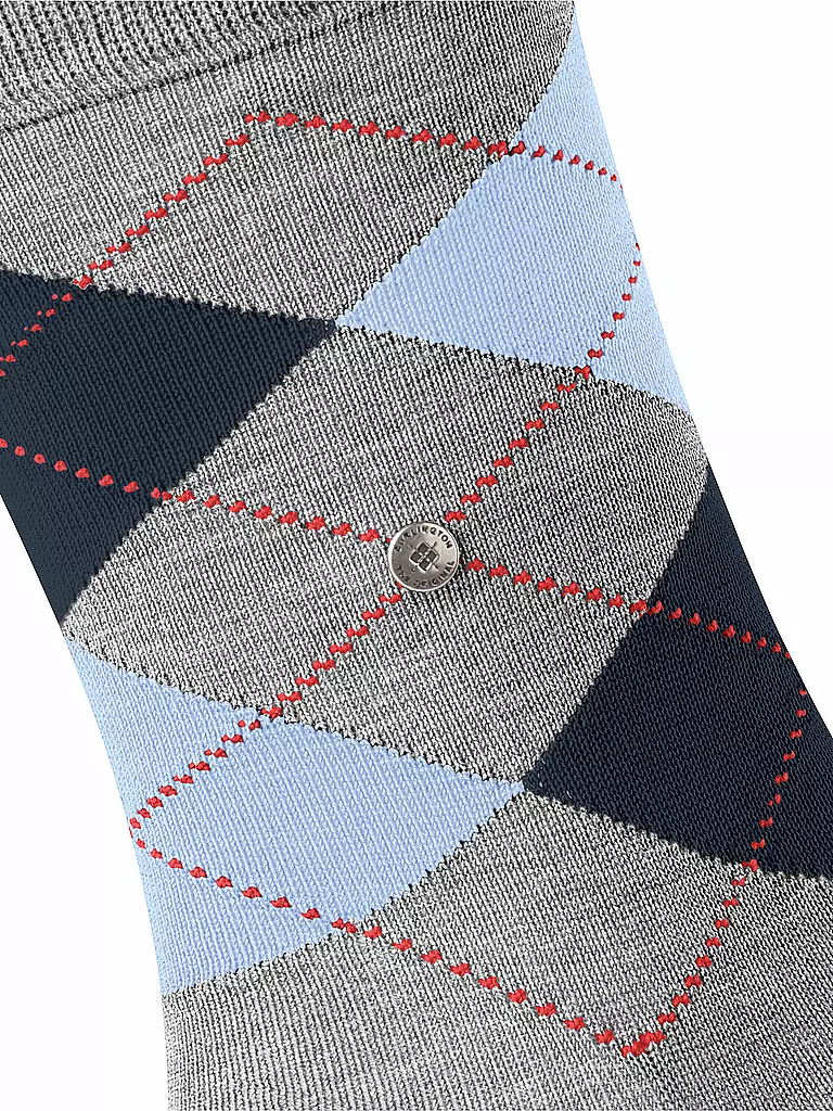 BURLINGTON Herren Socken MANCHESTER 40-46 concrete melange hellgrau
