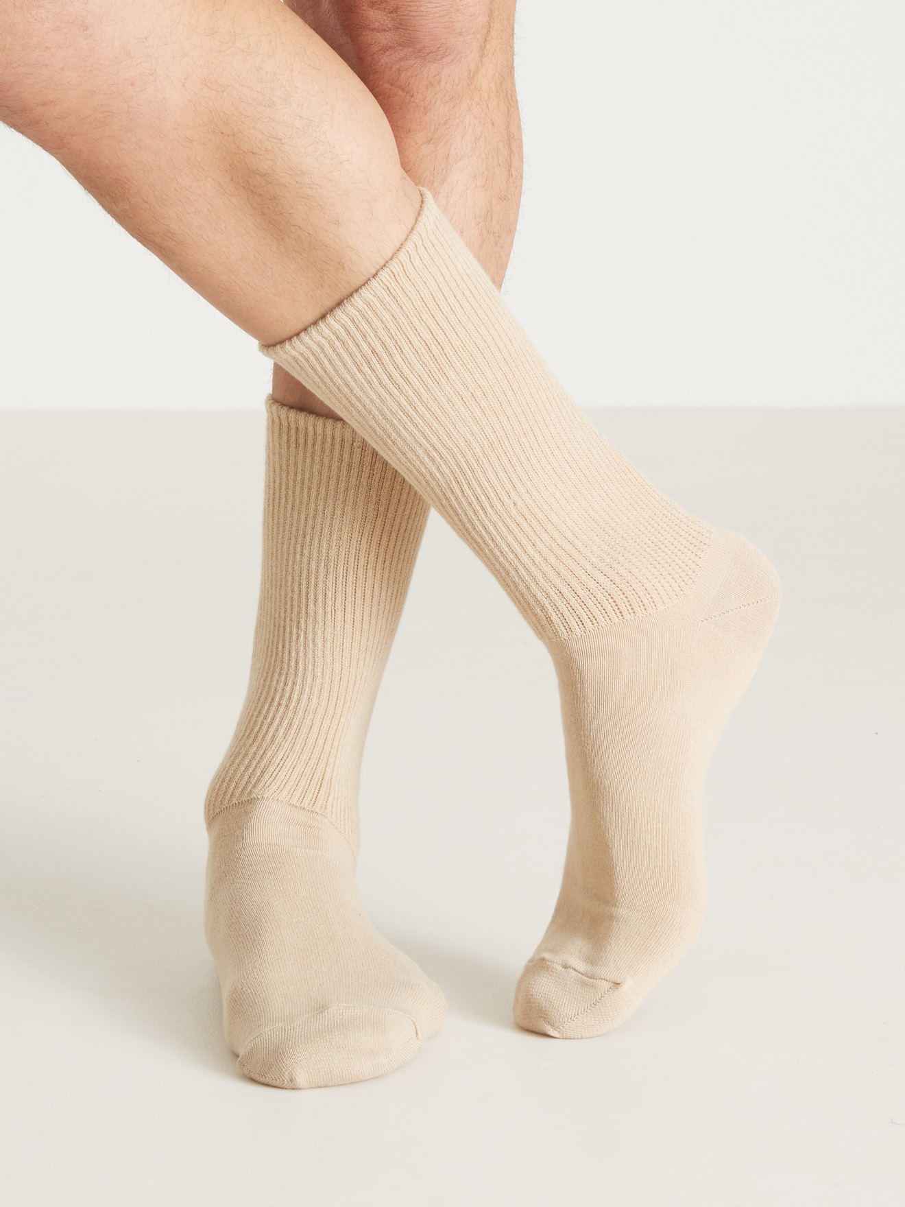 Lot 2 paires mi-chaussettes pieds larges