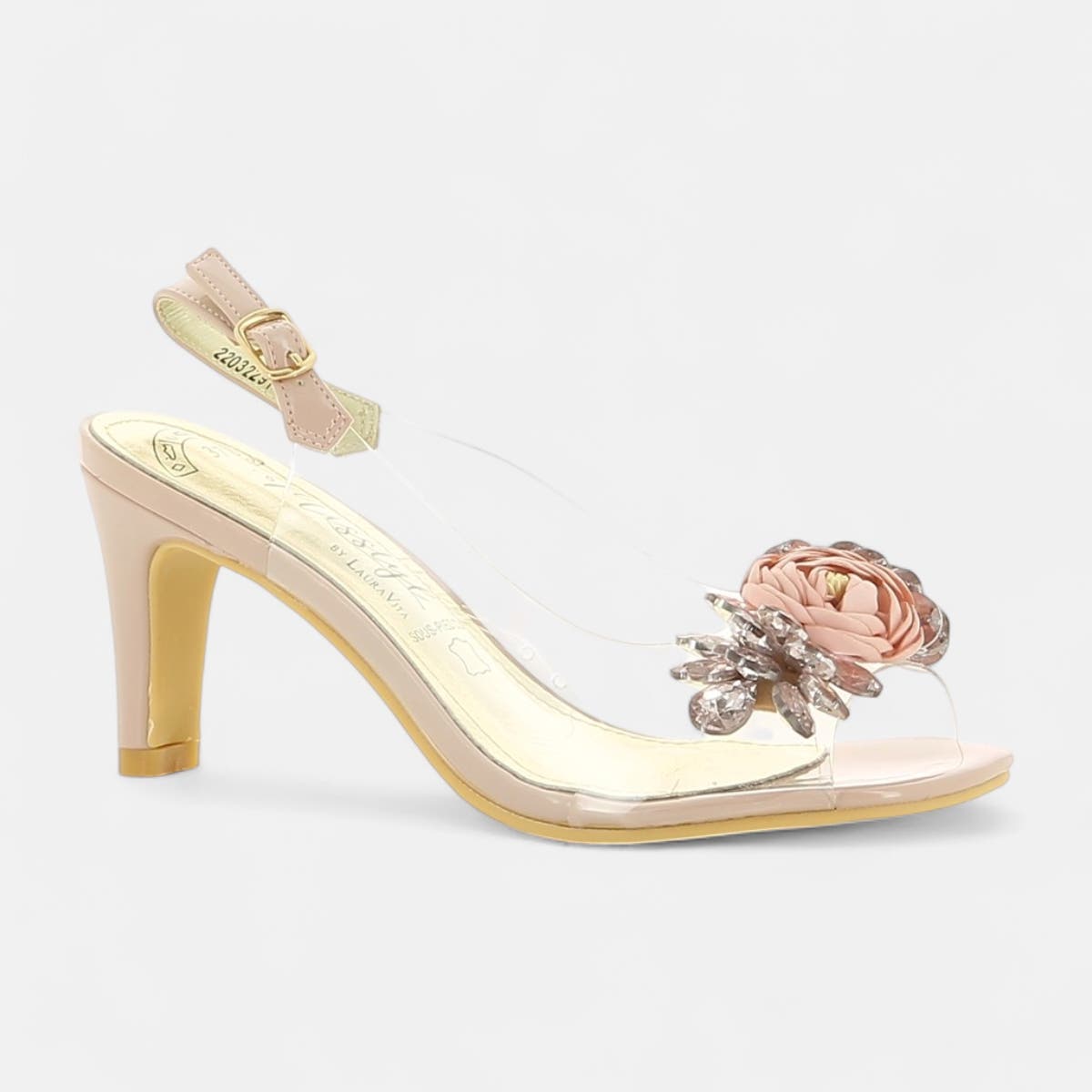 Nu-pieds à talon Femme rose