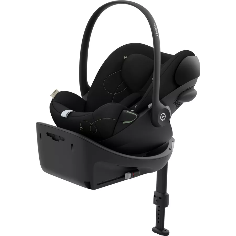 cybex GOLD Kindersitz Set Reboarder Sirona G inklusive Babyschale Cloud G inklusive Basisstation Base G Moon Black
