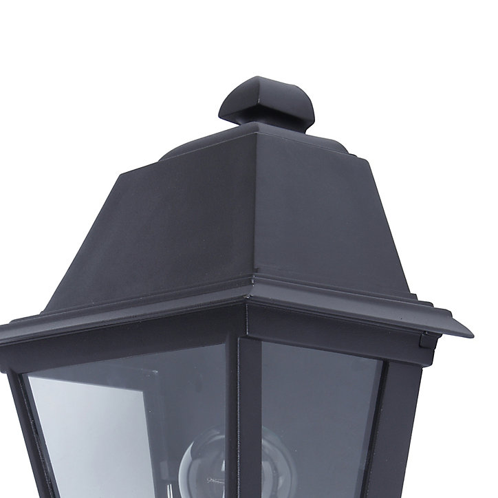 Applique murale Sagwon E27 60W IP44 GoodHome noir