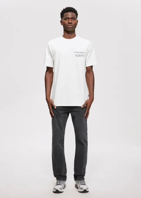 T-shirt met print chateau off-white (WIT.O)