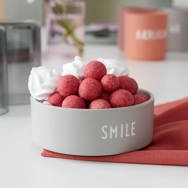 Design Letters - Snack Schale, Happy / yellow