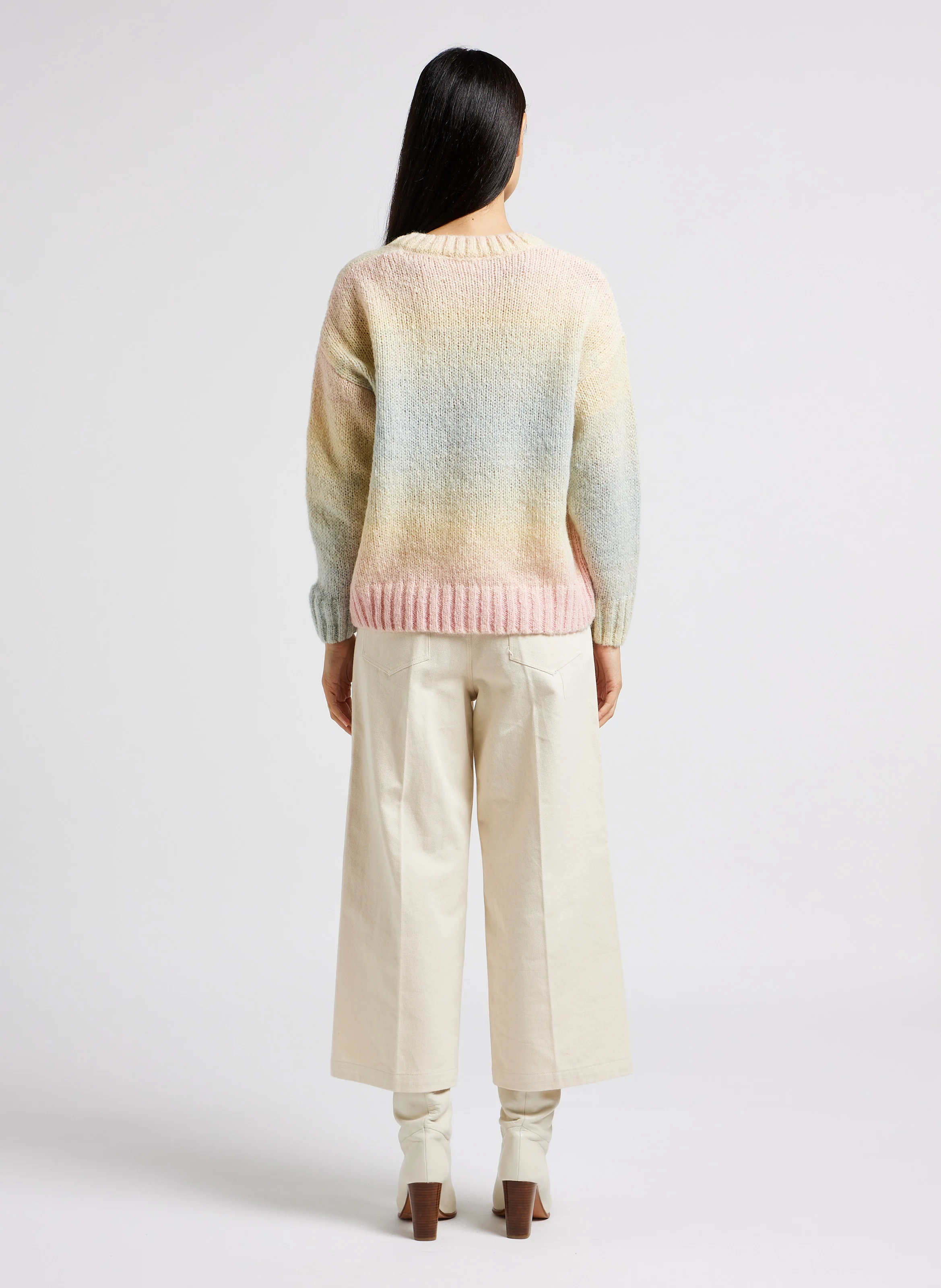 LEOPOLD - Pantacourt taille mi-haute en coton | Beige