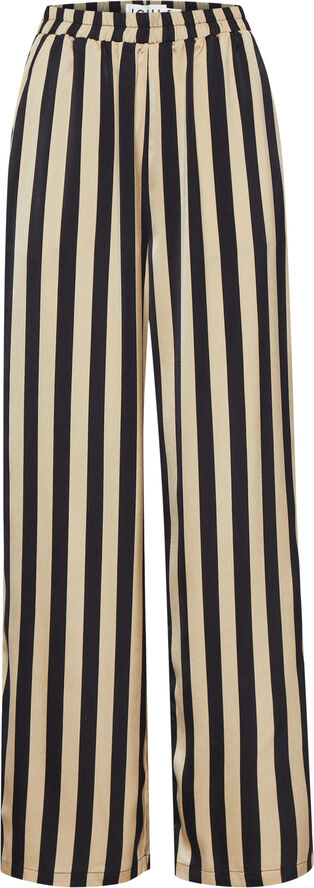 ICHI IXNALAN STRIPED PA Tannin black stripe
