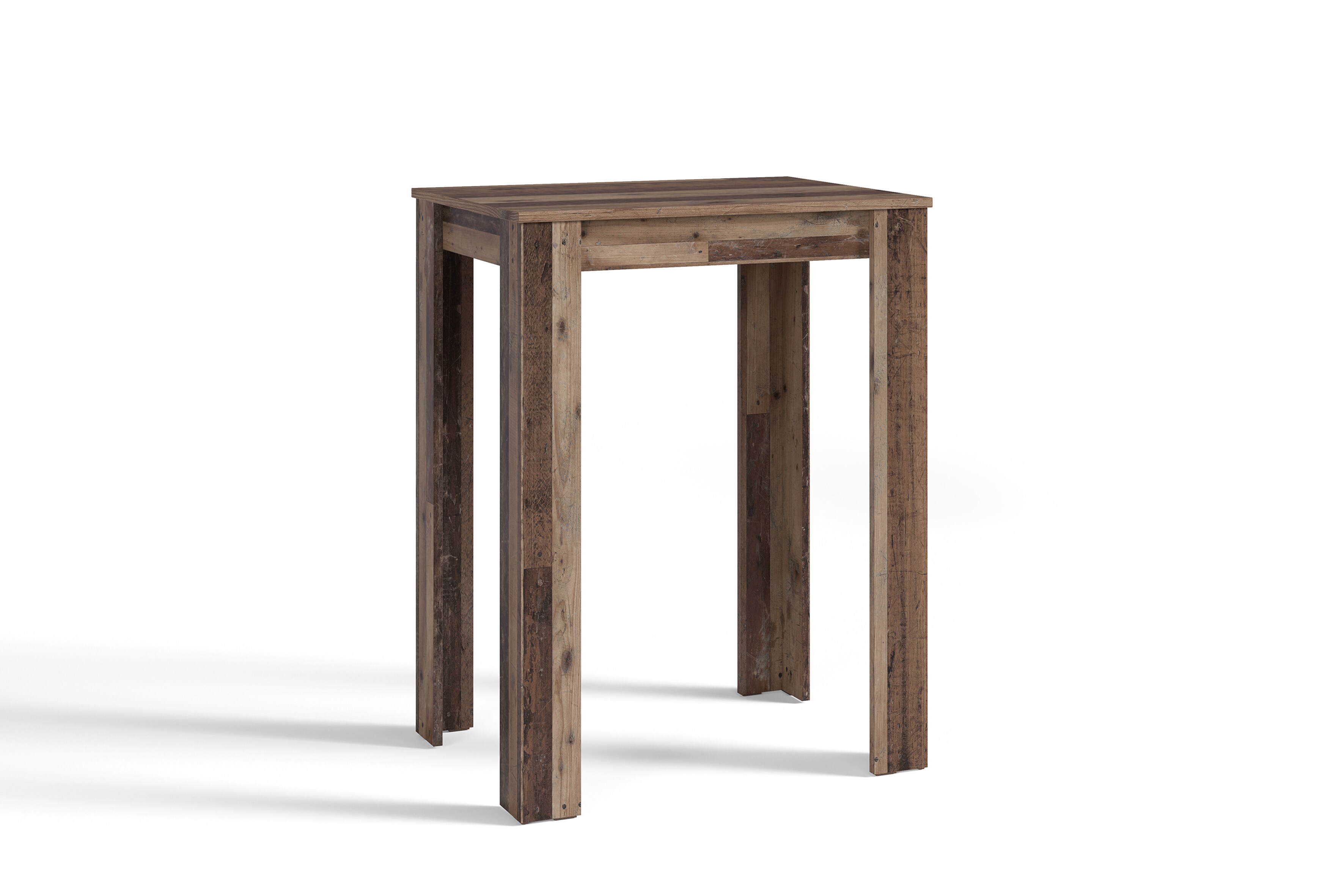 byLIVING Bartisch NELE, Breite 80 cm, Old Wood (Altholz-Optik), Industrial
