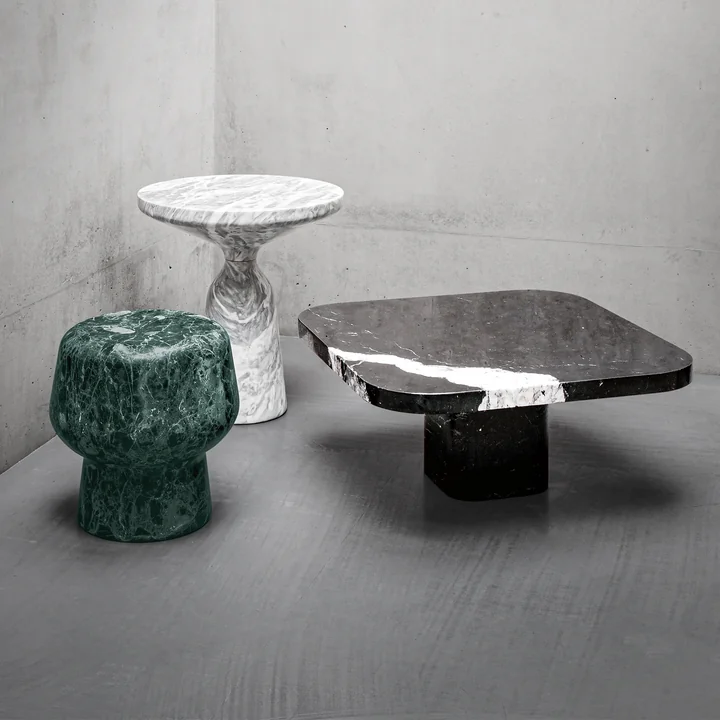 ClassiCon - Bell Beistelltisch, Marmor poliert (Bianco Carrara)