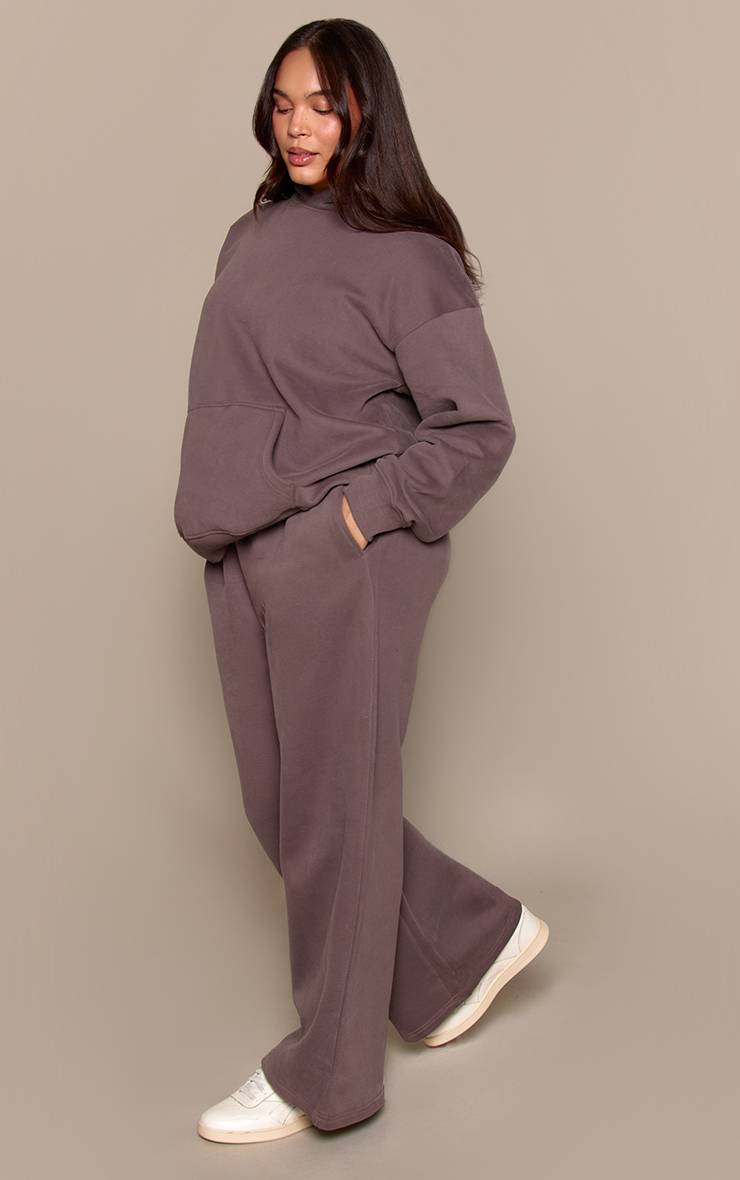 Charcoal Grey Jogging Grande Taille À Jambes Resserrées