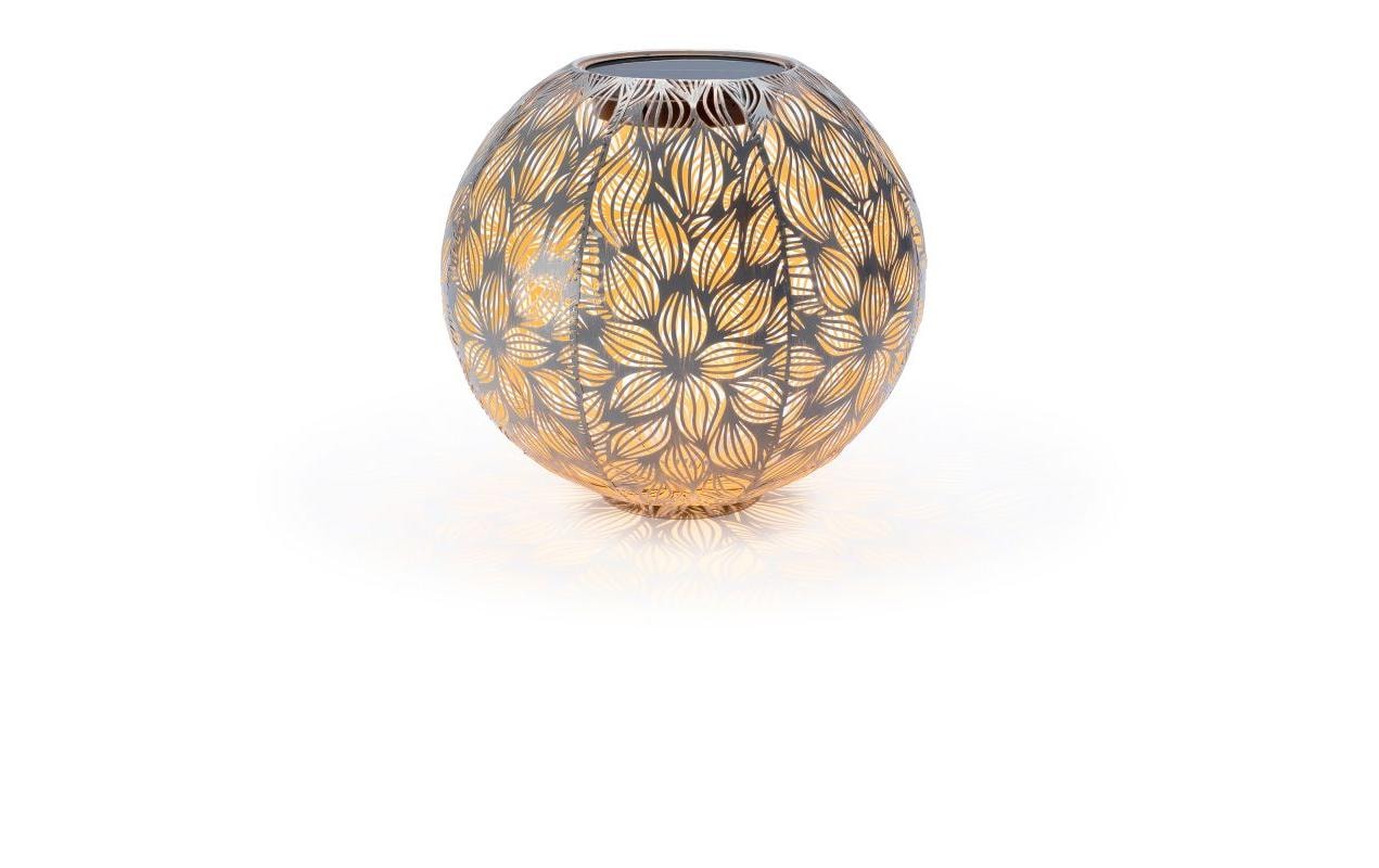 Solar Antic Ball Flora GreyDekorative Solarleuchte