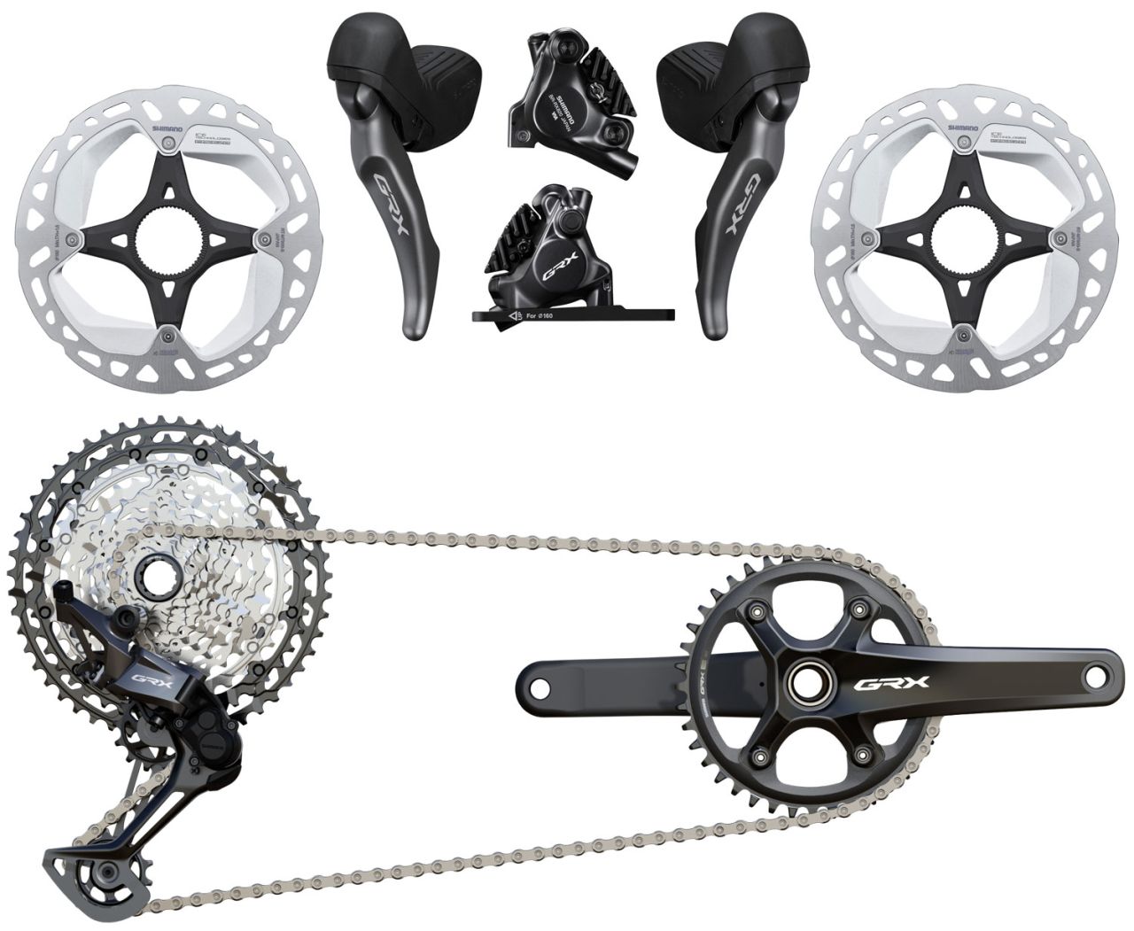 Shimano GRX RX820 1x12-fach Gruppe Disc 160/160mm kaufen | Bike-Discount