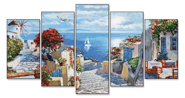 Malen nach Zahlen - Mykonos