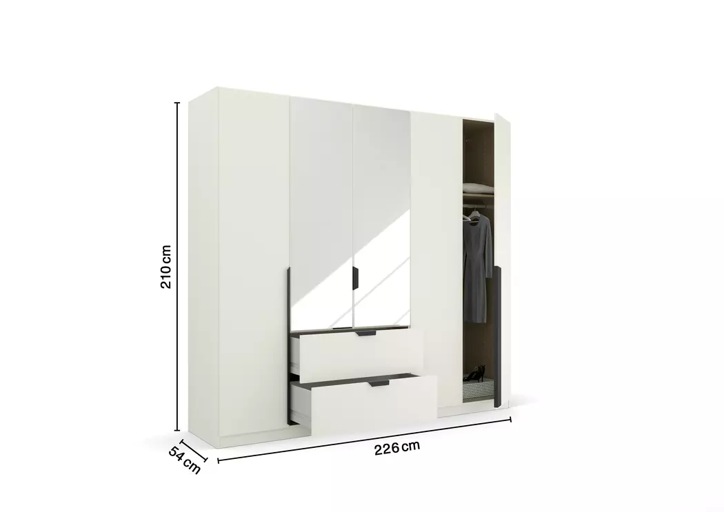 Kleiderschrank Ragona-Spin 226 x 210 cm