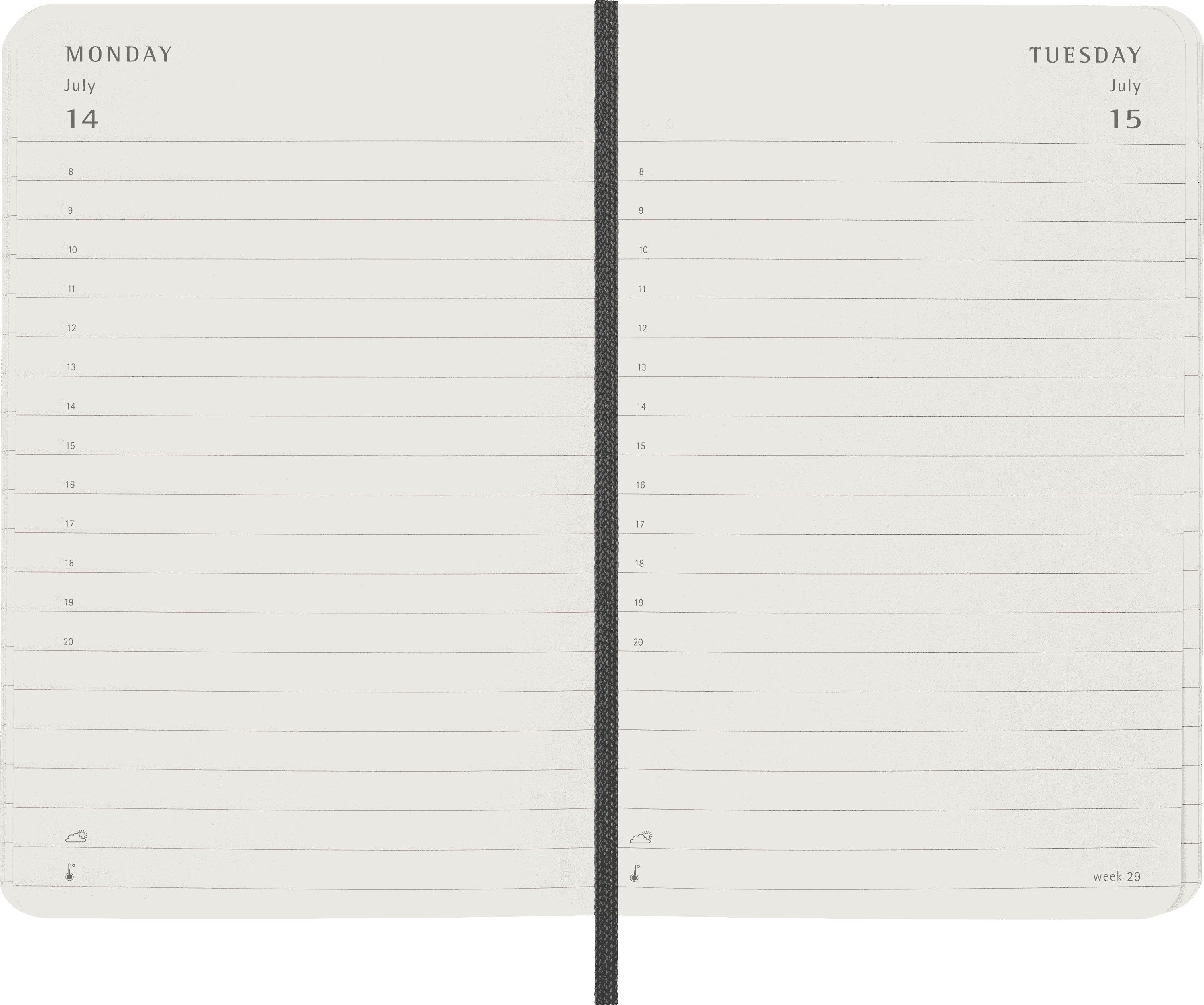 Classic Planner 2025 Pocket Daily, soft cover, 12 months