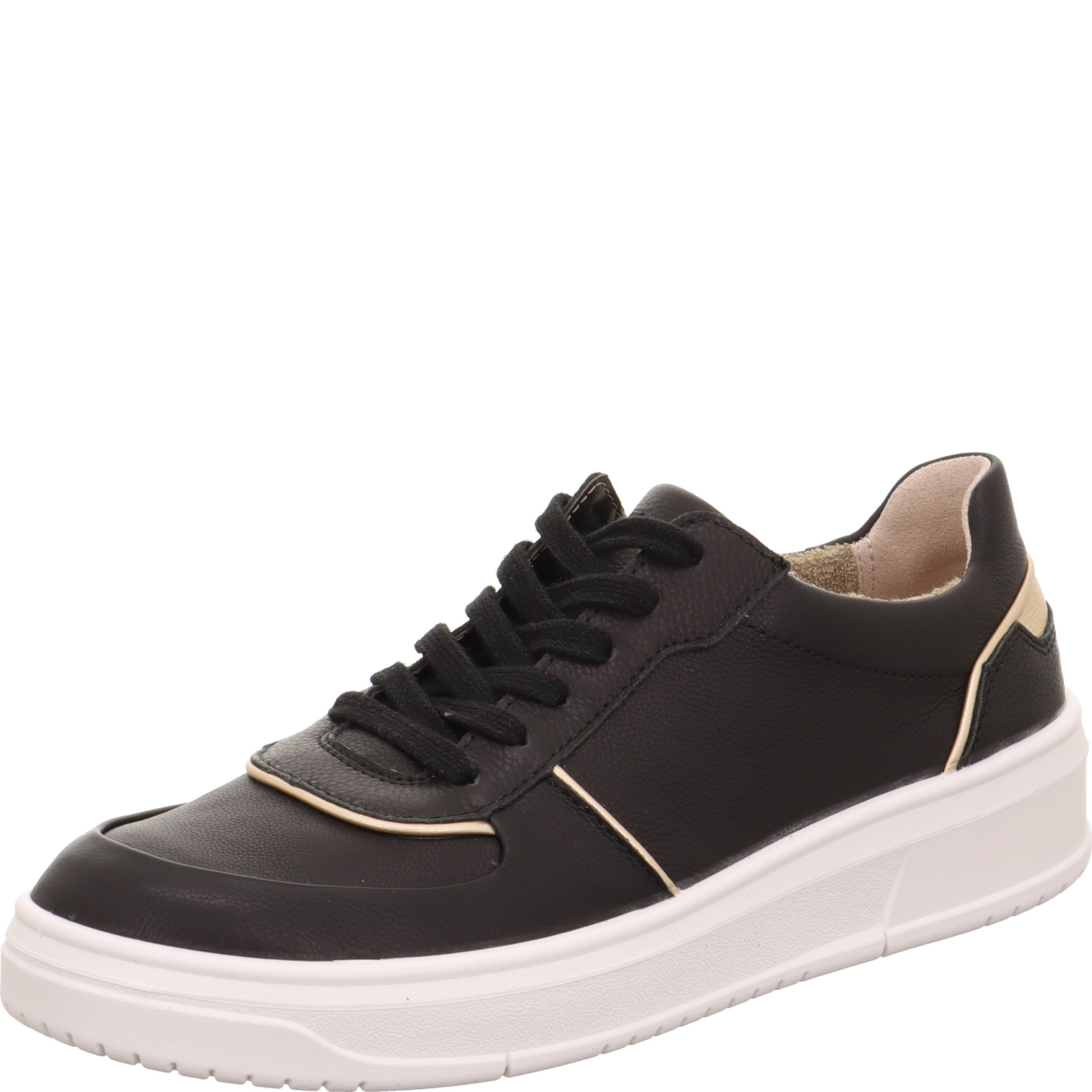 legero REJOISE Damen  Sneaker low mit Schnürung - Farbe: Schwarz - Größe: 4.5
